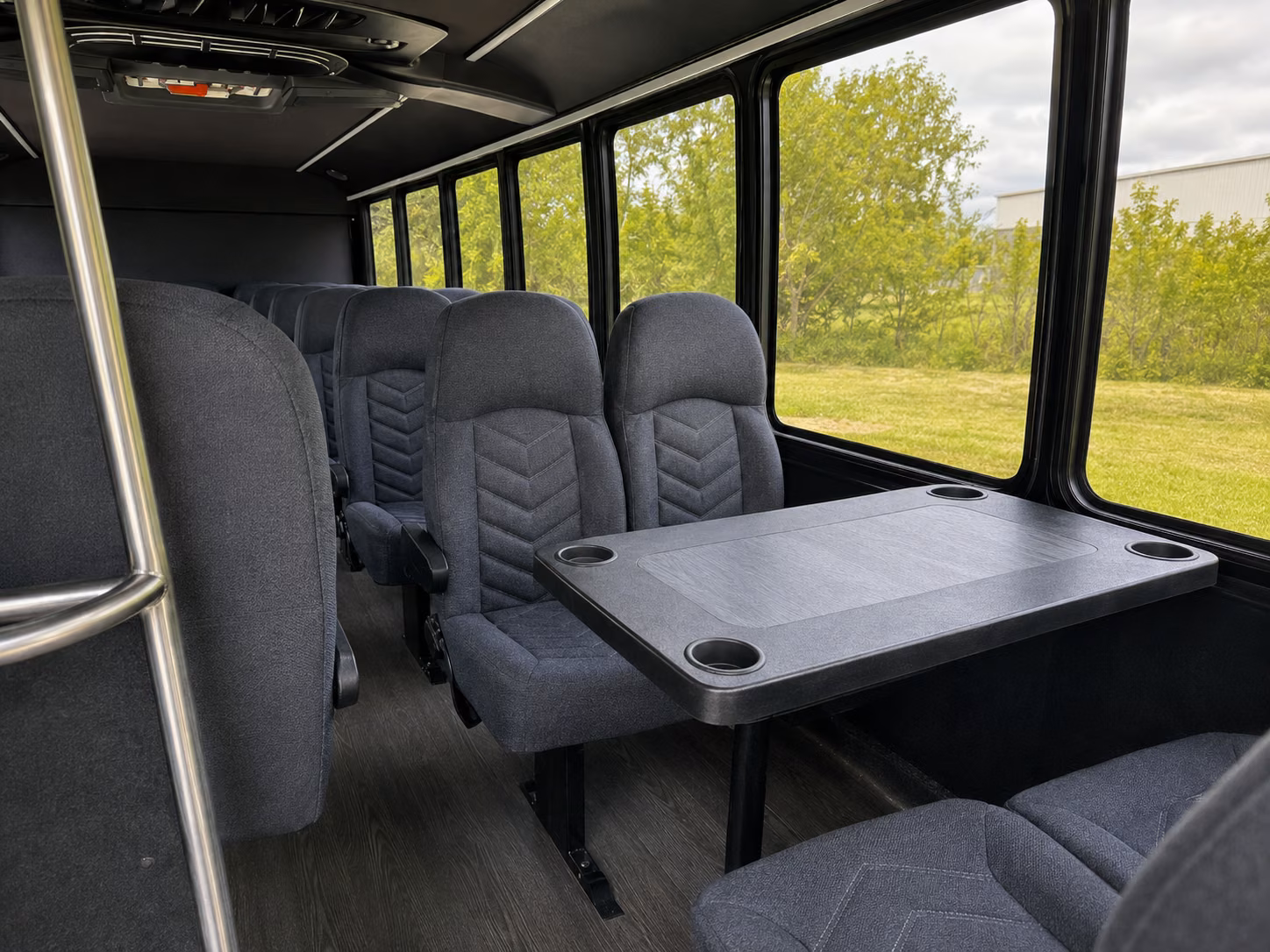 petaluma 18 passenger minibus inside