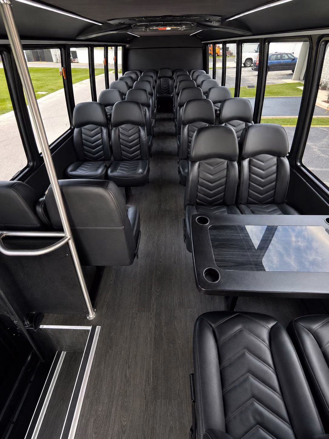 petaluma 18 passenger minibus interior