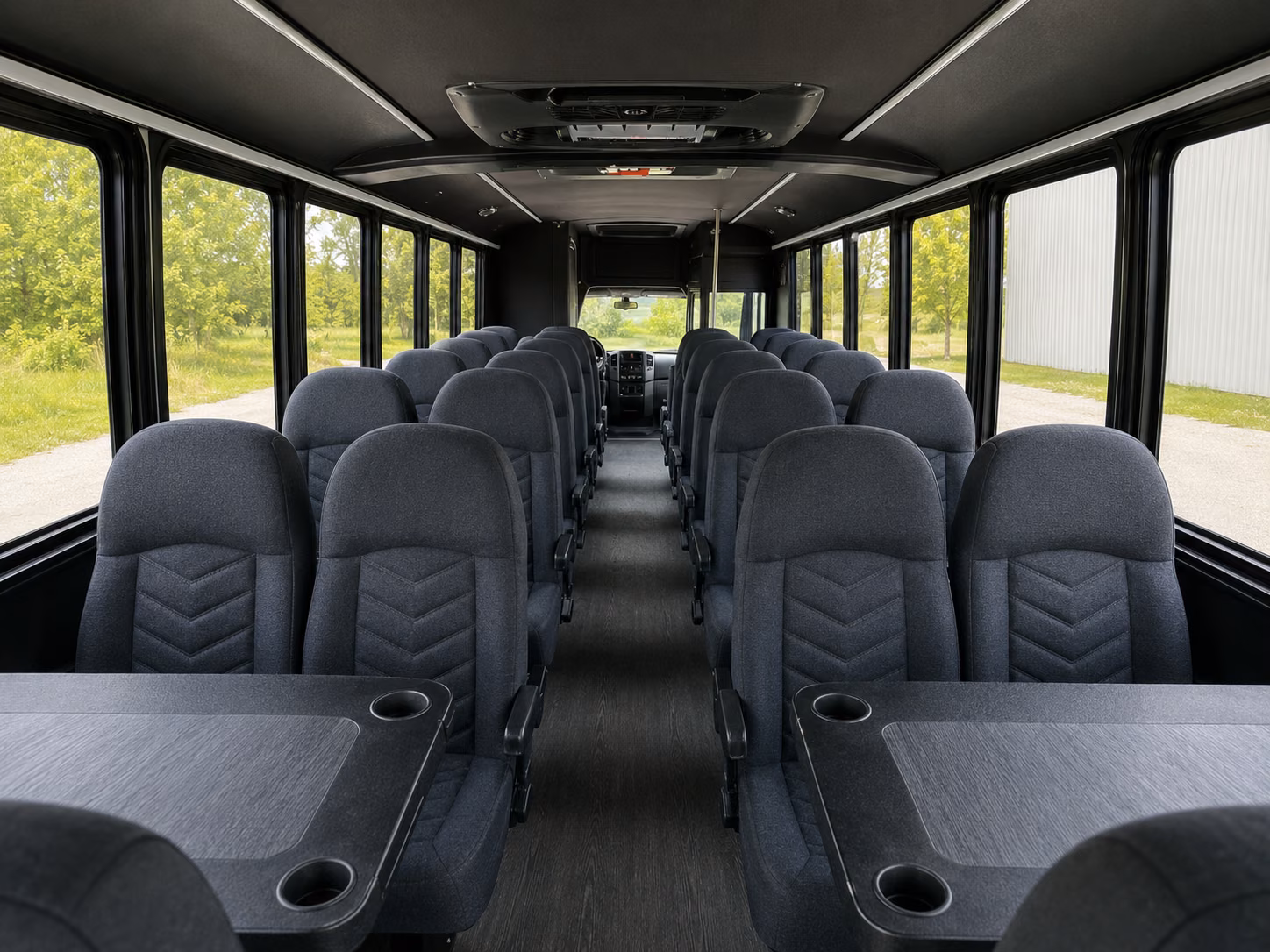petaluma 20 passenger minibus inside