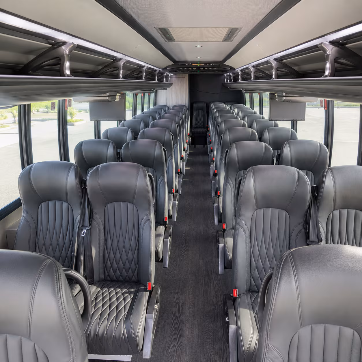 petaluma 28 passenger minibus interior