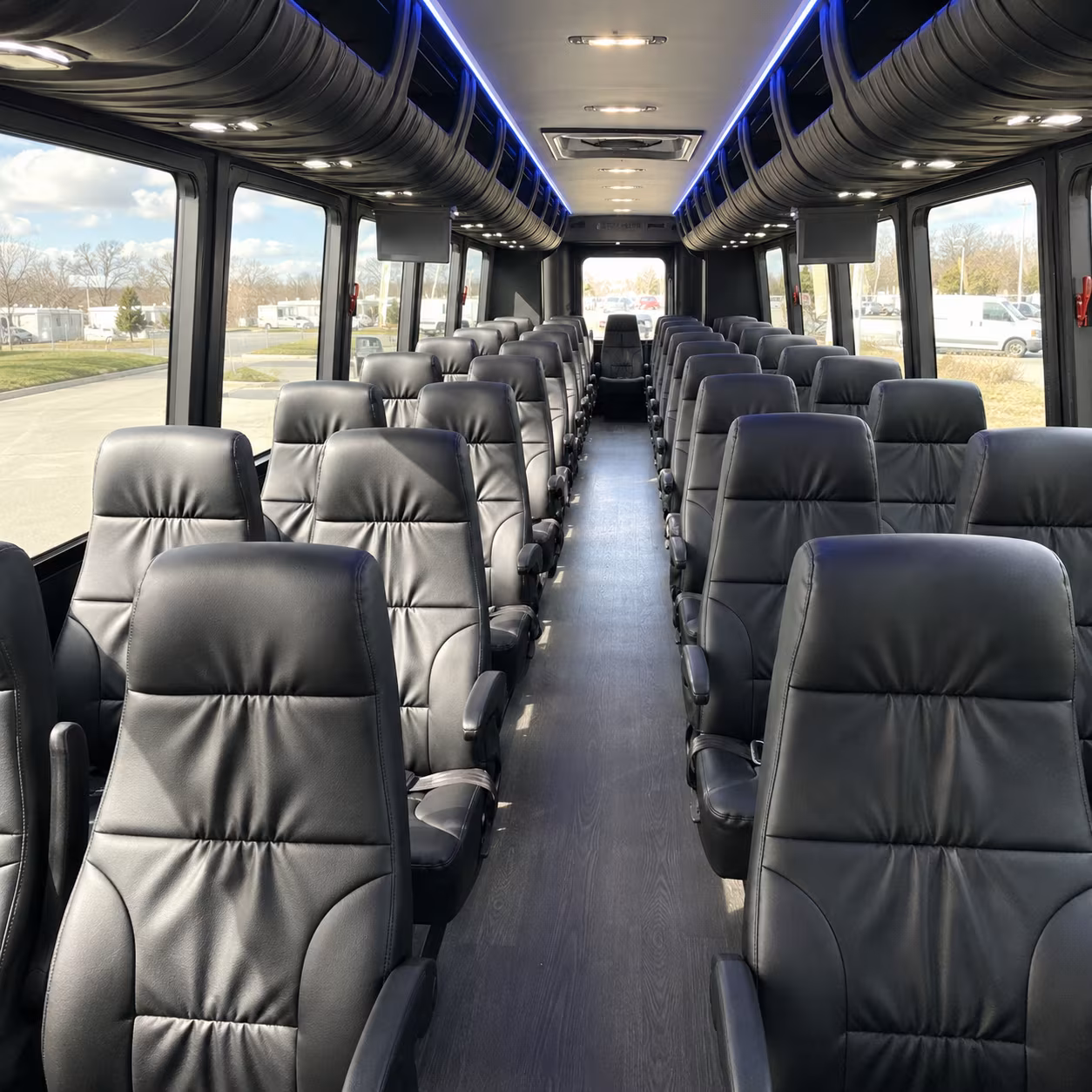 petaluma 30 passenger minibus inside