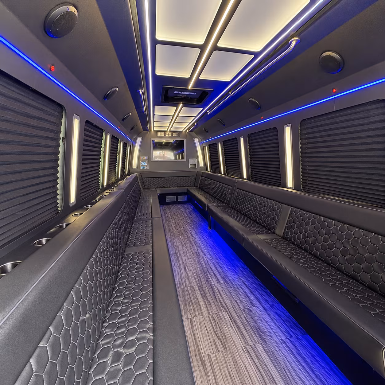 petaluma 30 passenger party bus interior