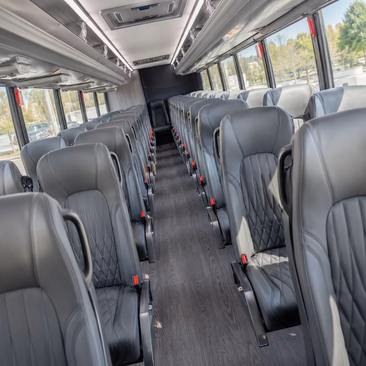 petaluma 35 passenger minibus inside
