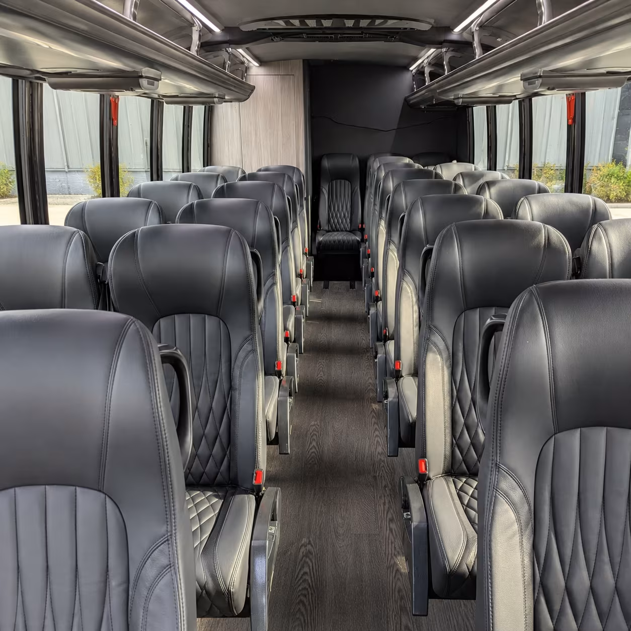 petaluma 35 passenger minibus interior