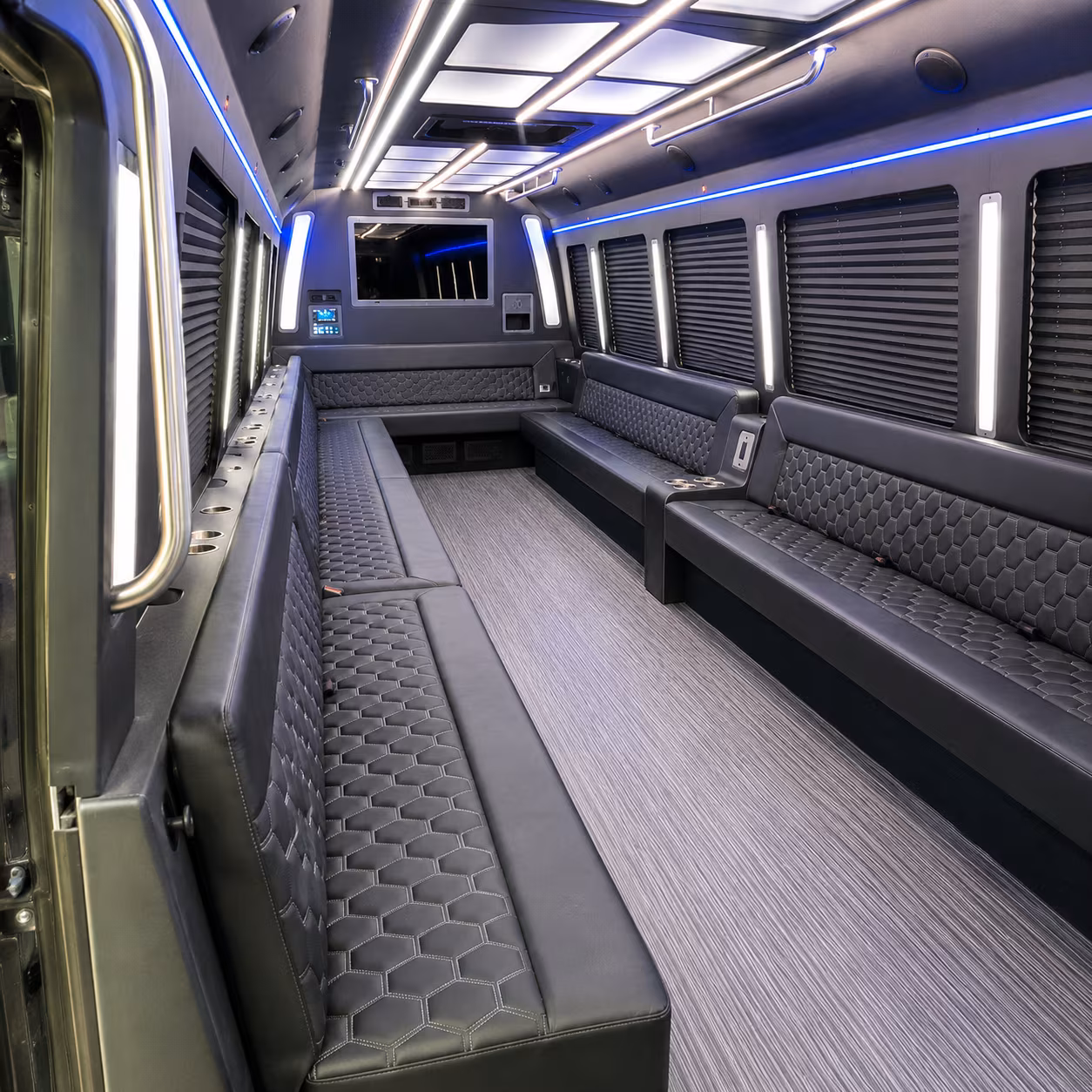 petaluma party bus interior