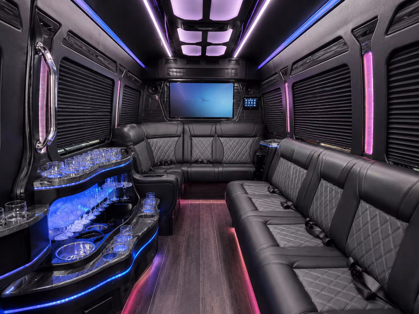 petaluma sprinter limousine interior
