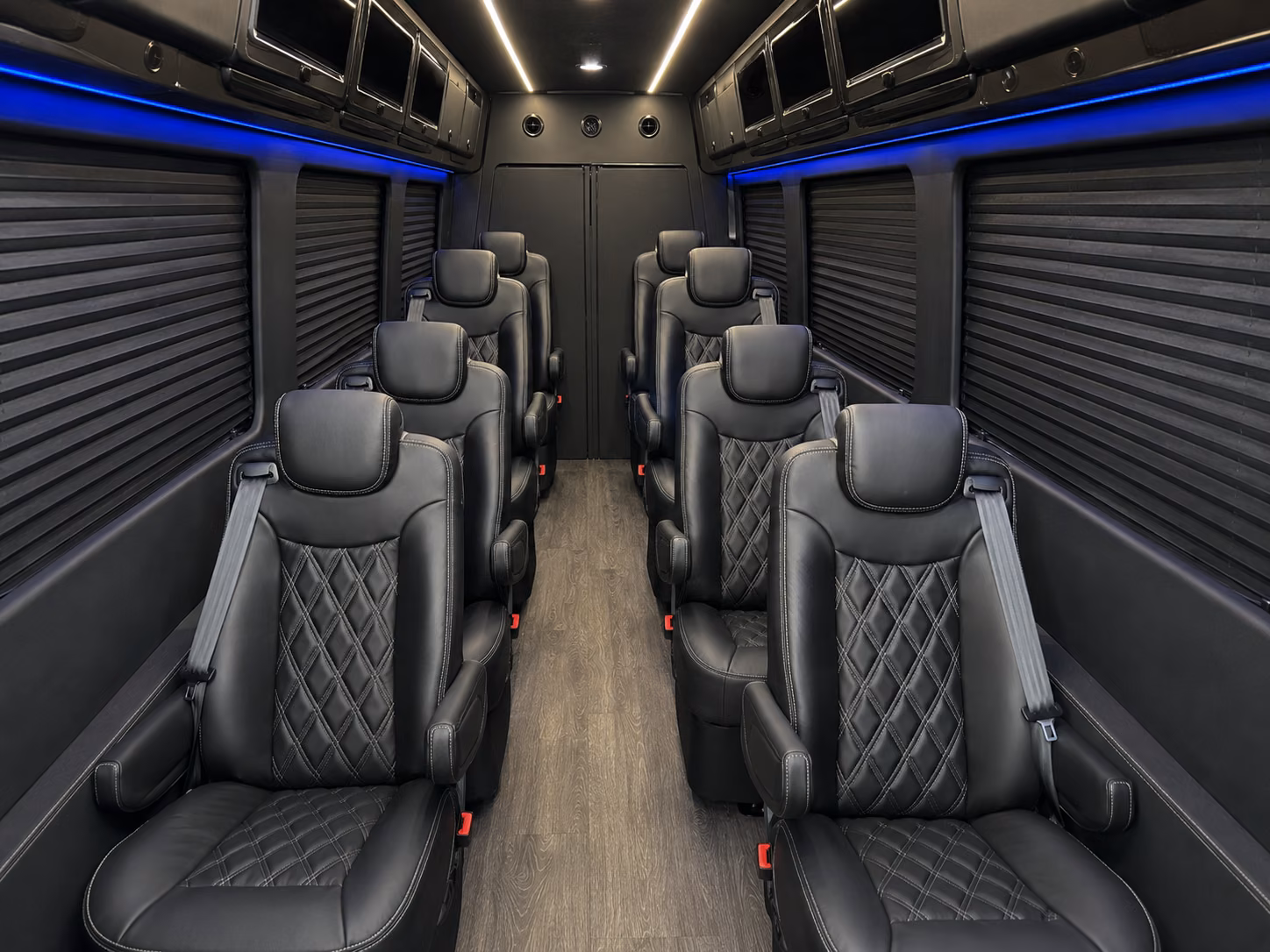 petaluma sprinter van with driver inside